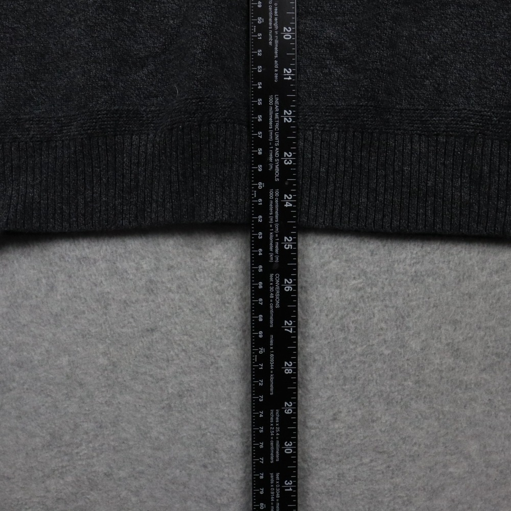 American Eagle Sweater Mens Medium 1/4 Button Pullover Mock Neck Long Sleeve - Picture 6 of 9